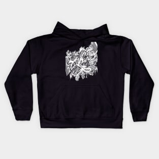 Abstract doodle art Kids Hoodie